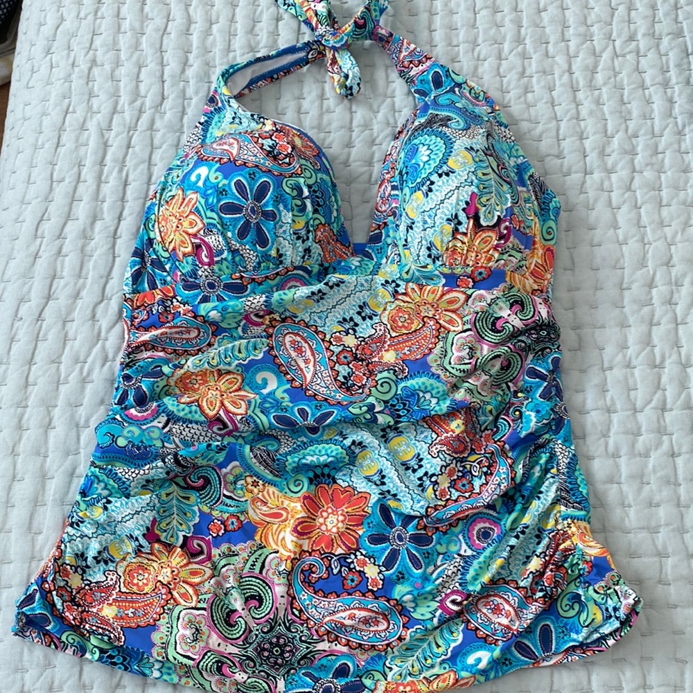 Multi colored Tankini Top